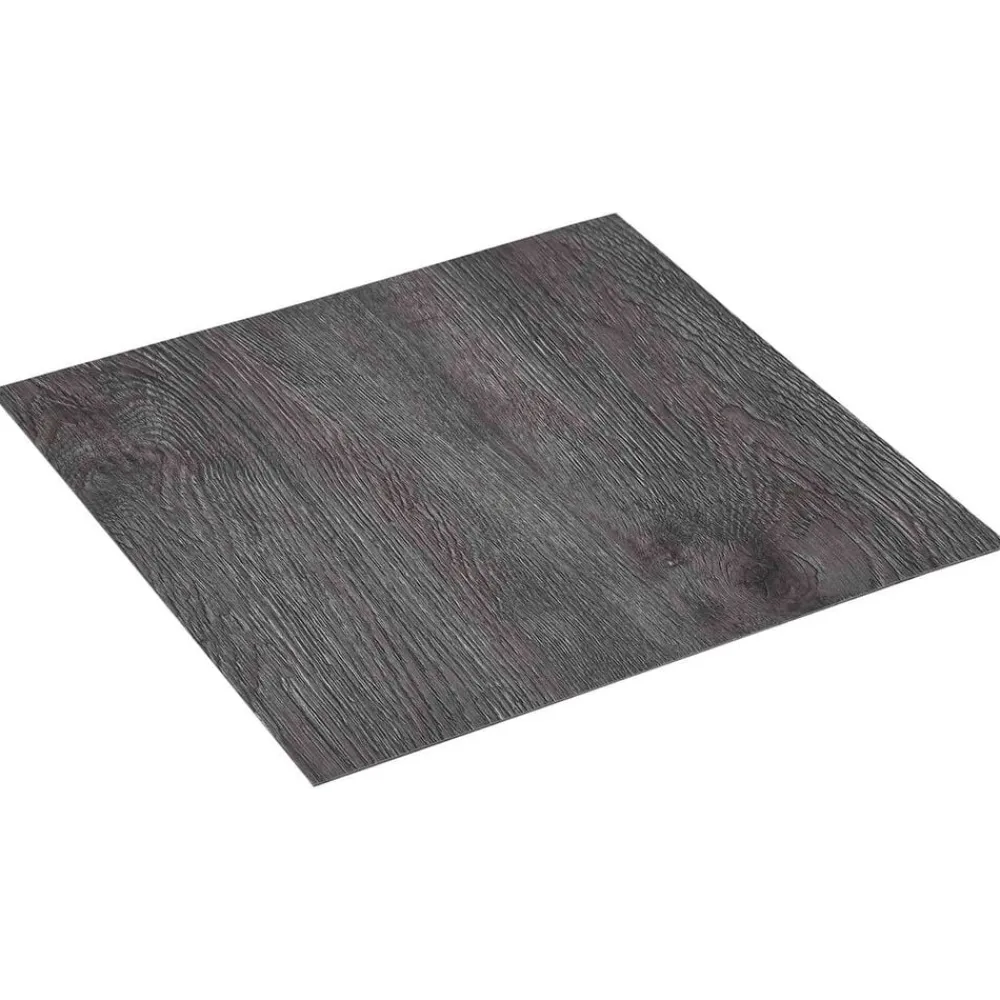 Matériaux De Construction-vidaXL Planches de sol 55 pcs Marron 5,11 m² PVC Noir et gris