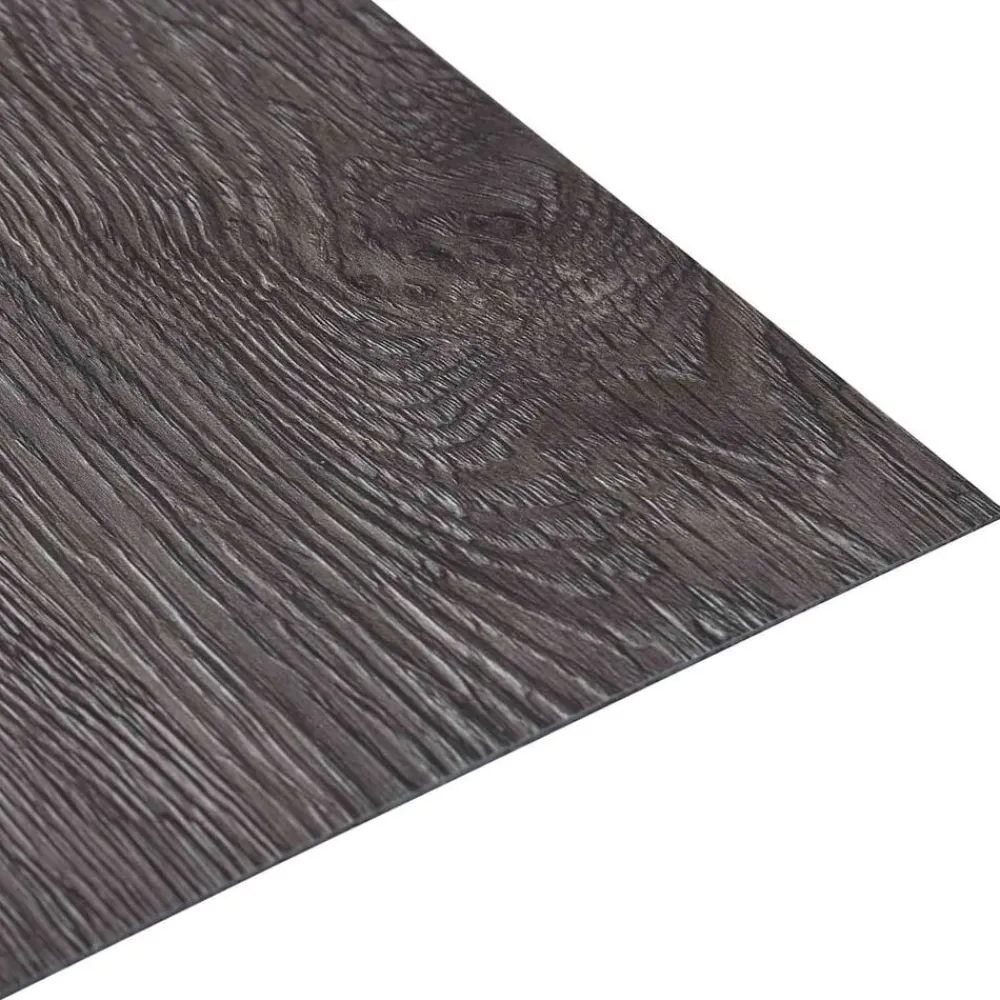 Matériaux De Construction-vidaXL Planches de sol 55 pcs Marron 5,11 m² PVC Noir et gris