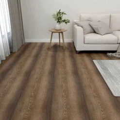 Matériaux De Construction-vidaXL Planches de sol 55 pcs Marron 5,11 m² PVC Bois ancien