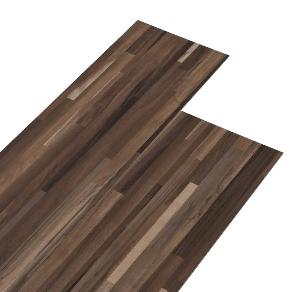 Matériaux De Construction-vidaXL Planches de sol 36 pcs 5,02 m² PVC Rayé marron