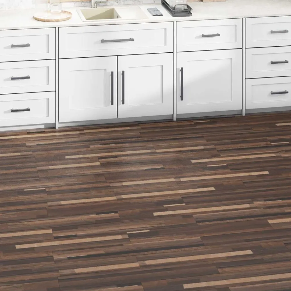 Matériaux De Construction-vidaXL Planches de sol 36 pcs 5,02 m² PVC Rayé marron