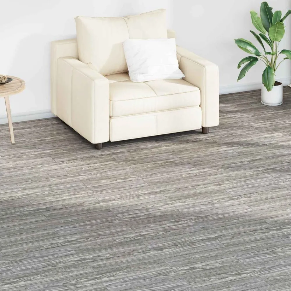 Matériaux De Construction-vidaXL Planches de sol 36 pcs 5,02 m² PVC Gris foncé