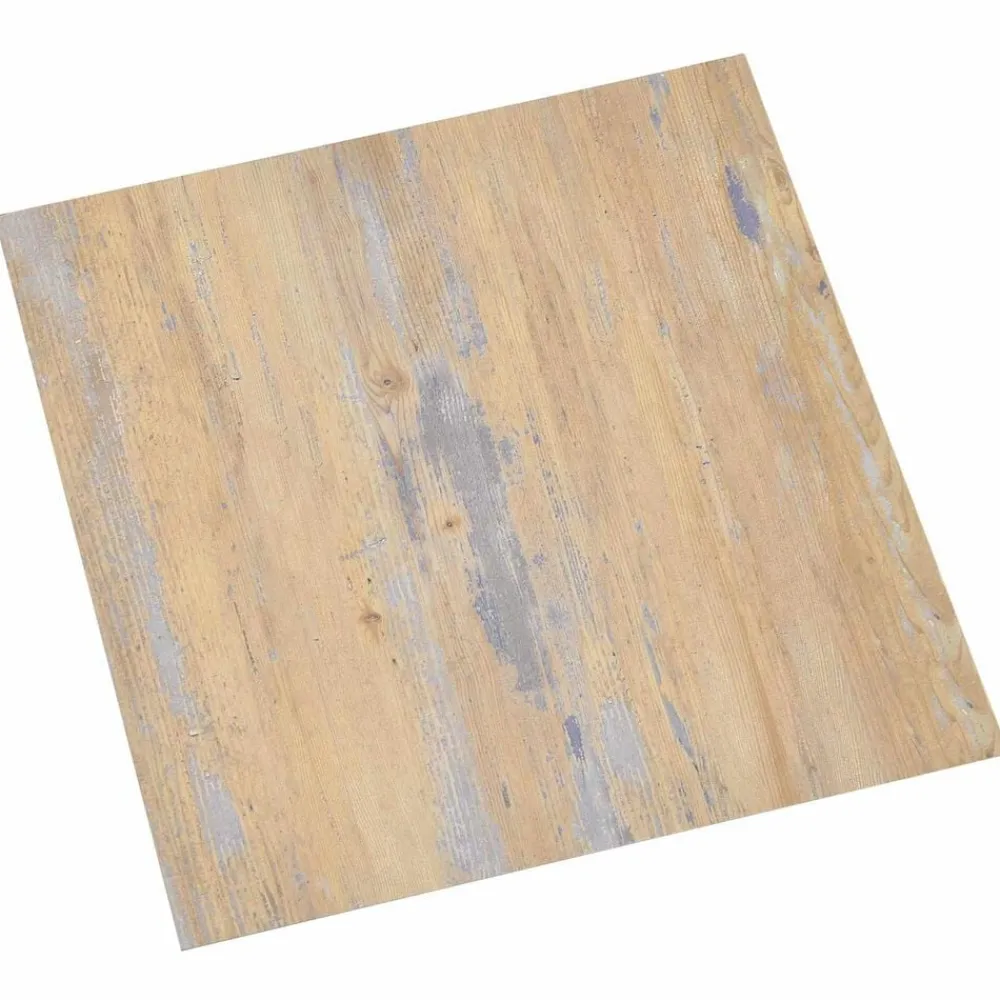 vidaXL Planches de sol 55 pcs Marron 5,11 m² PVC
