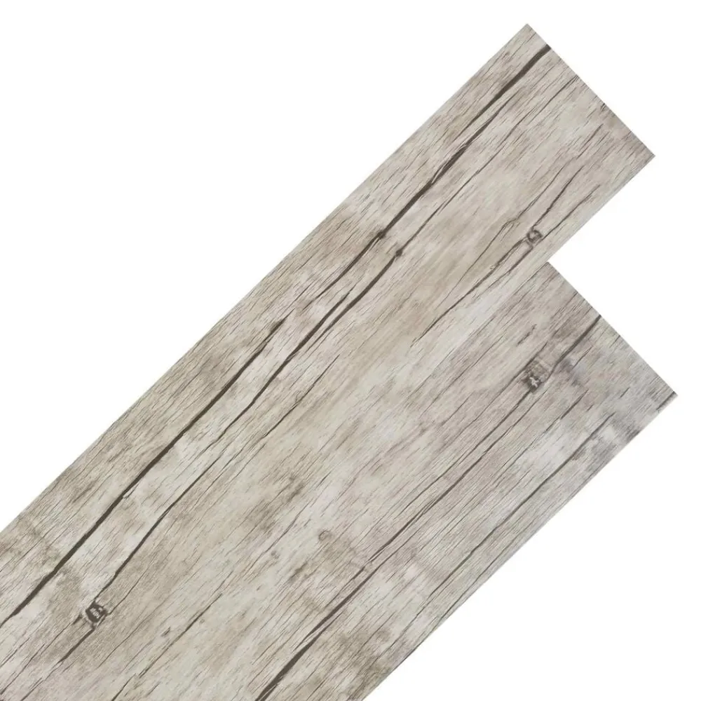 vidaXL Planches de sol 36 pcs Gris 5,02 m² PVC