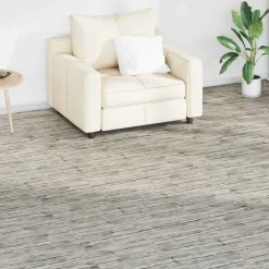 vidaXL Planches de sol 36 pcs Gris 5,02 m² PVC