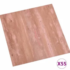 vidaXL Planches de sol 55 pcs Rouge 5,11 m² PVC