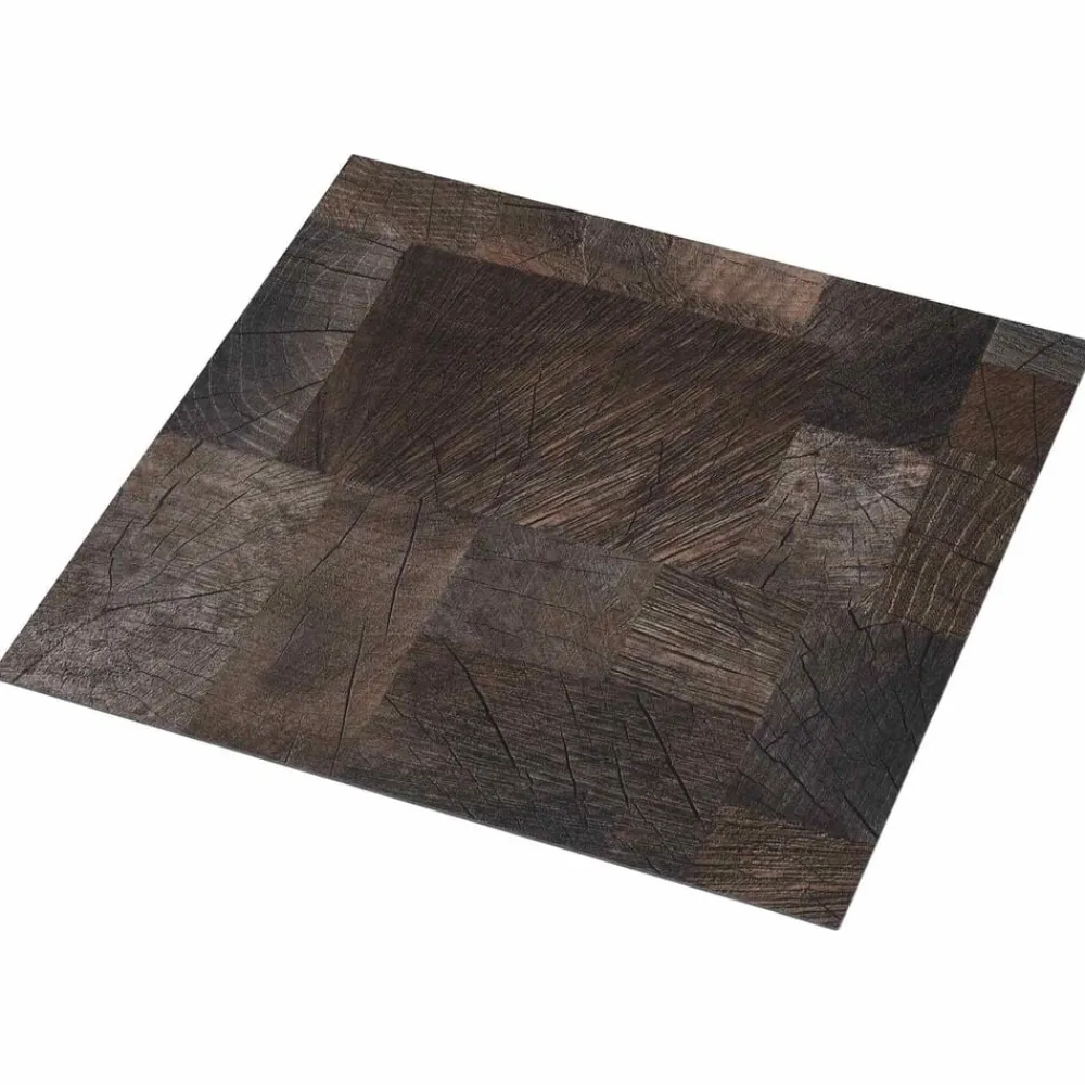 vidaXL Planches de sol 55 pcs Marron 5,11 m² PVC