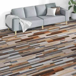 Matériaux De Construction-vidaXL Planches de sol 18 pcs 5,26 m² PVC Multicolore