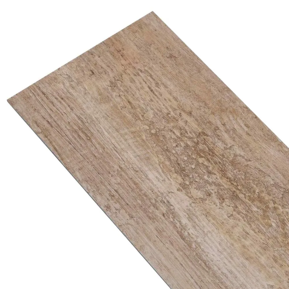 vidaXL Planches de sol 36 pcs Marron 5,02 m² PVC