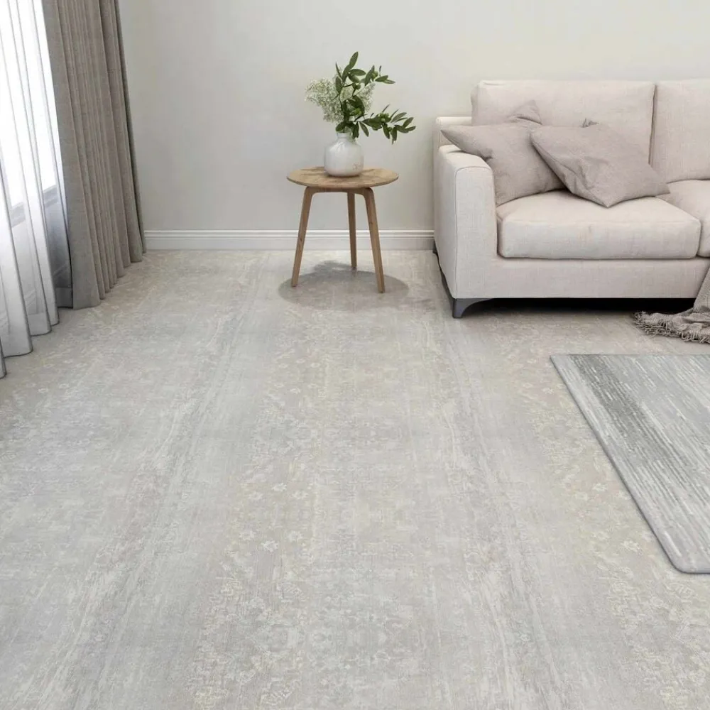 Matériaux De Construction-vidaXL Planches de sol 55 pcs Gris clair 5,11 m² PVC