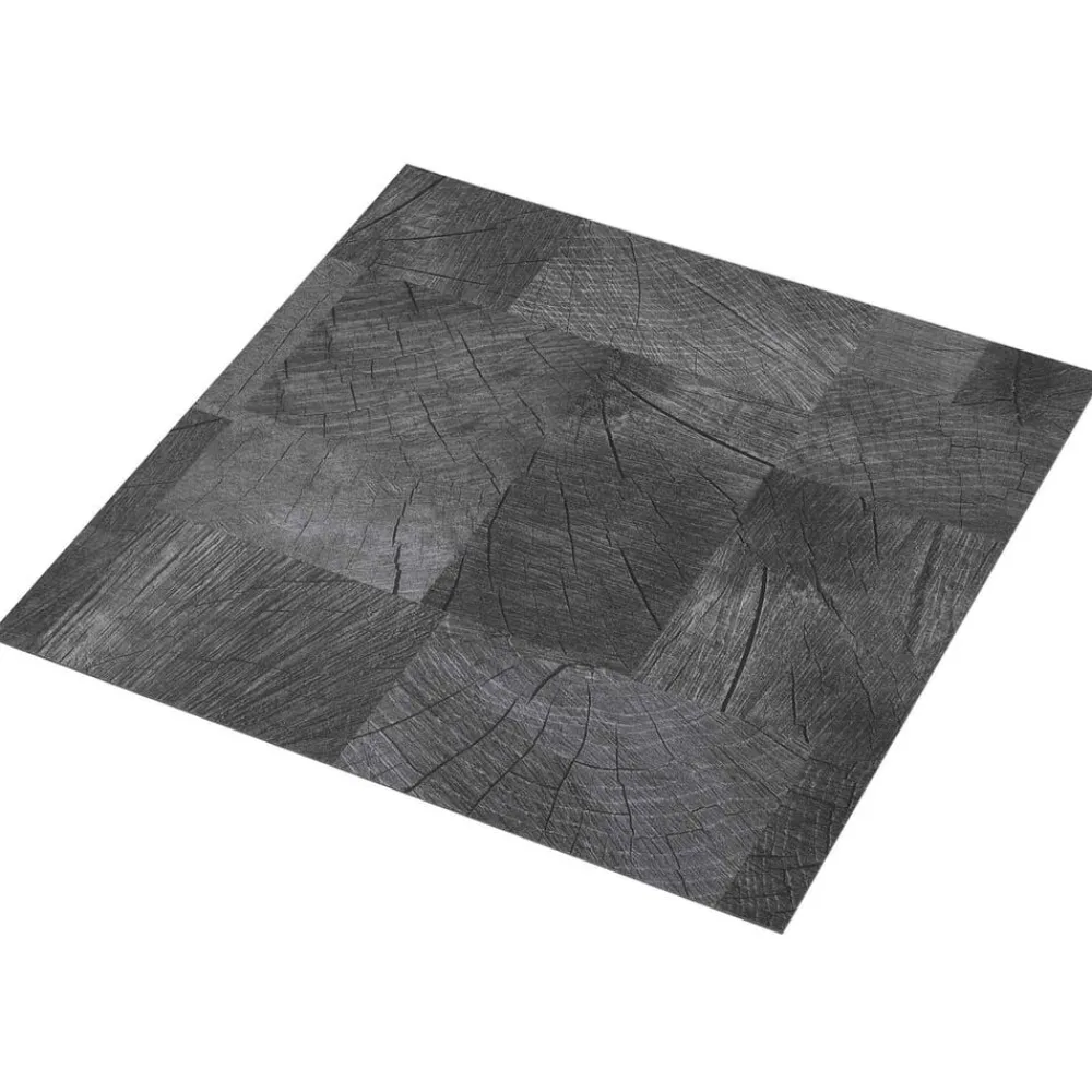 vidaXL Planches de sol 55 pcs Gris 5,11 m² PVC