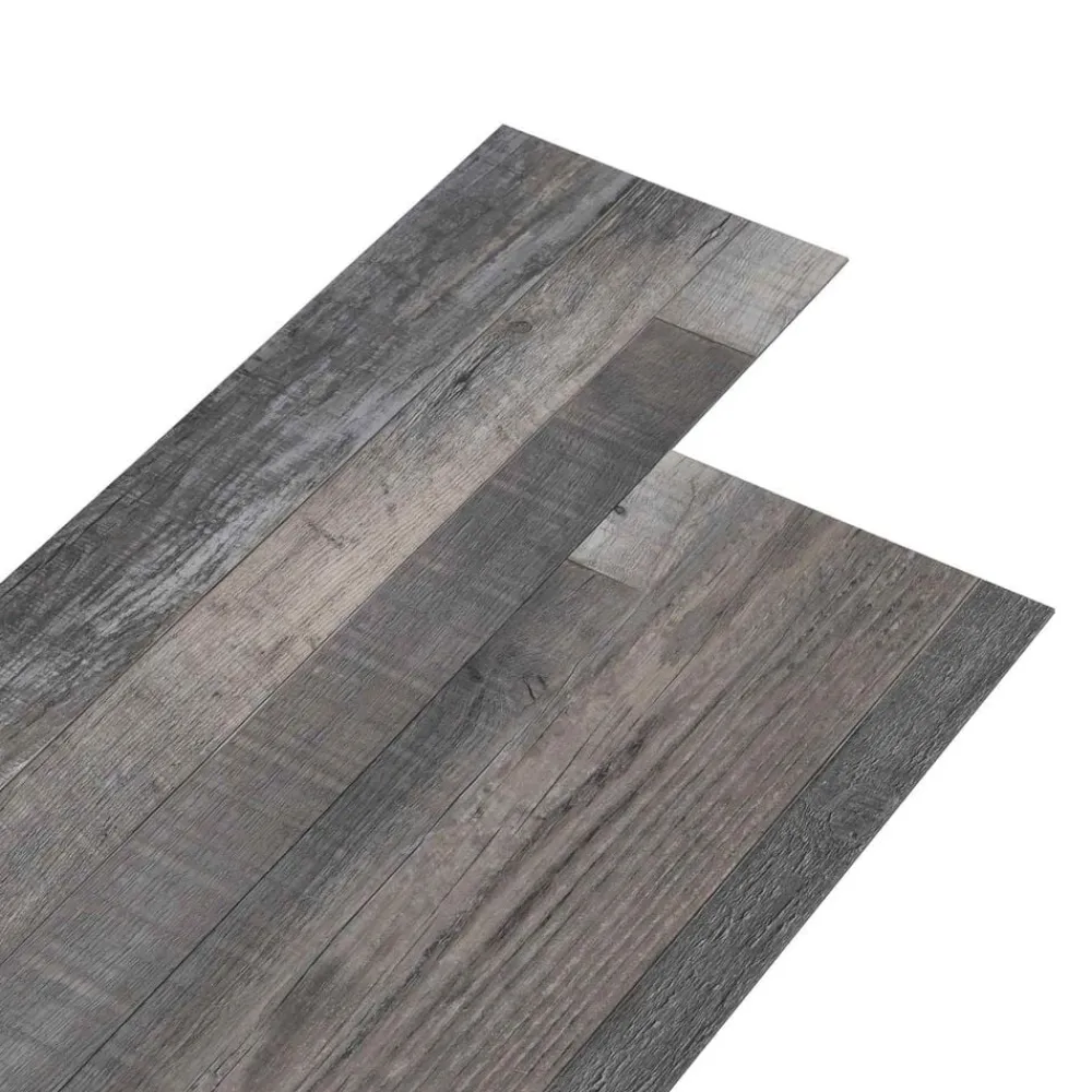 vidaXL Planches de sol 18 pcs Gris 5,26 m² PVC