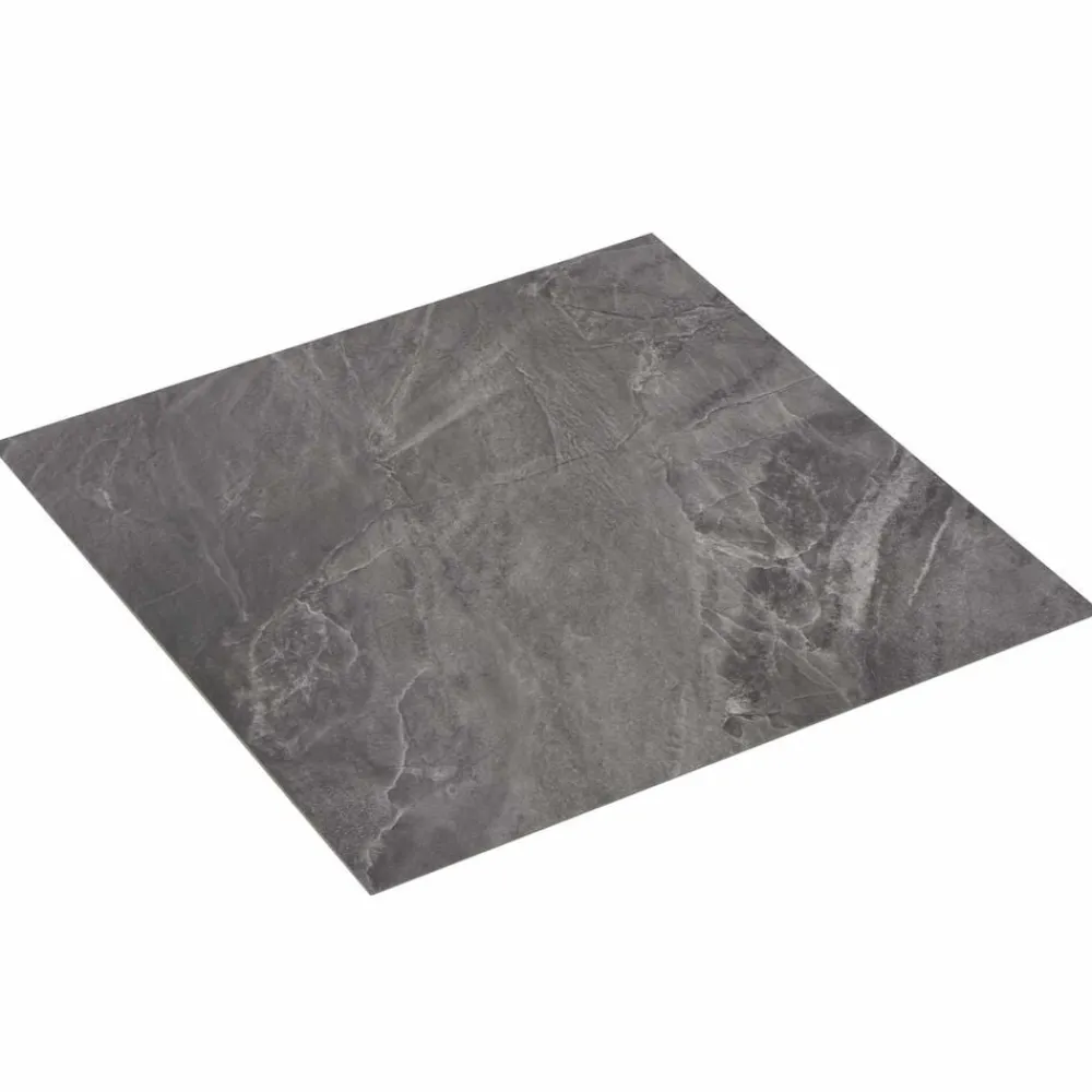 Matériaux De Construction-vidaXL Planches de sol 55 pcs Noir 5,11 m² PVC Noir et blanc