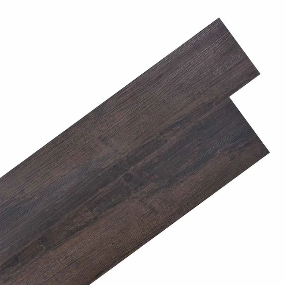 Matériaux De Construction-vidaXL Planches de sol 36 pcs 5,02 m² PVC Marron foncé