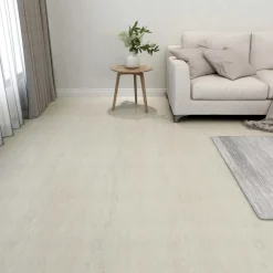 Matériaux De Construction-vidaXL Planches de sol 55 pcs Crème 5,11 m² PVC
