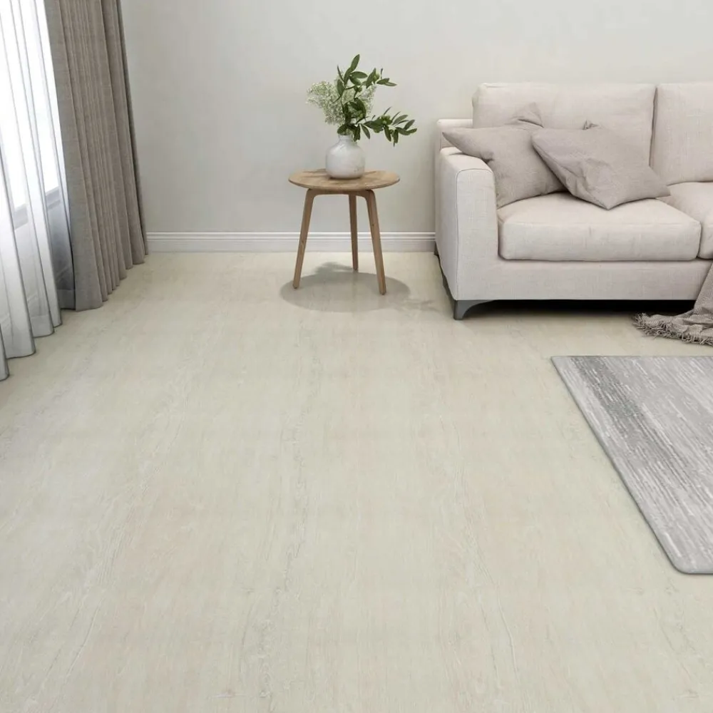 Matériaux De Construction-vidaXL Planches de sol 55 pcs Crème 5,11 m² PVC