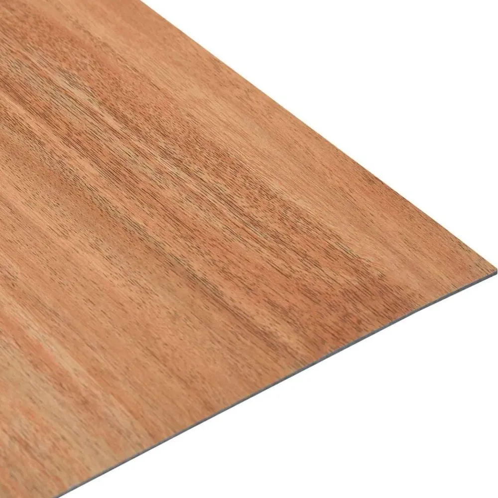 vidaXL Planches de sol 55 pcs Marron 5,11 m² PVC