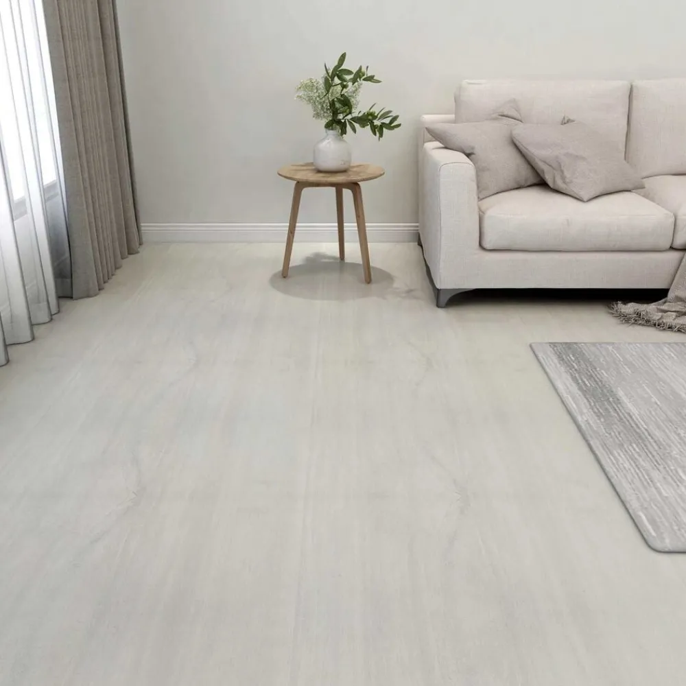 Matériaux De Construction-vidaXL Planches de sol 55 pcs Crème 5,11 m² PVC Crème