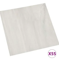 Matériaux De Construction-vidaXL Planches de sol 55 pcs Crème 5,11 m² PVC Crème