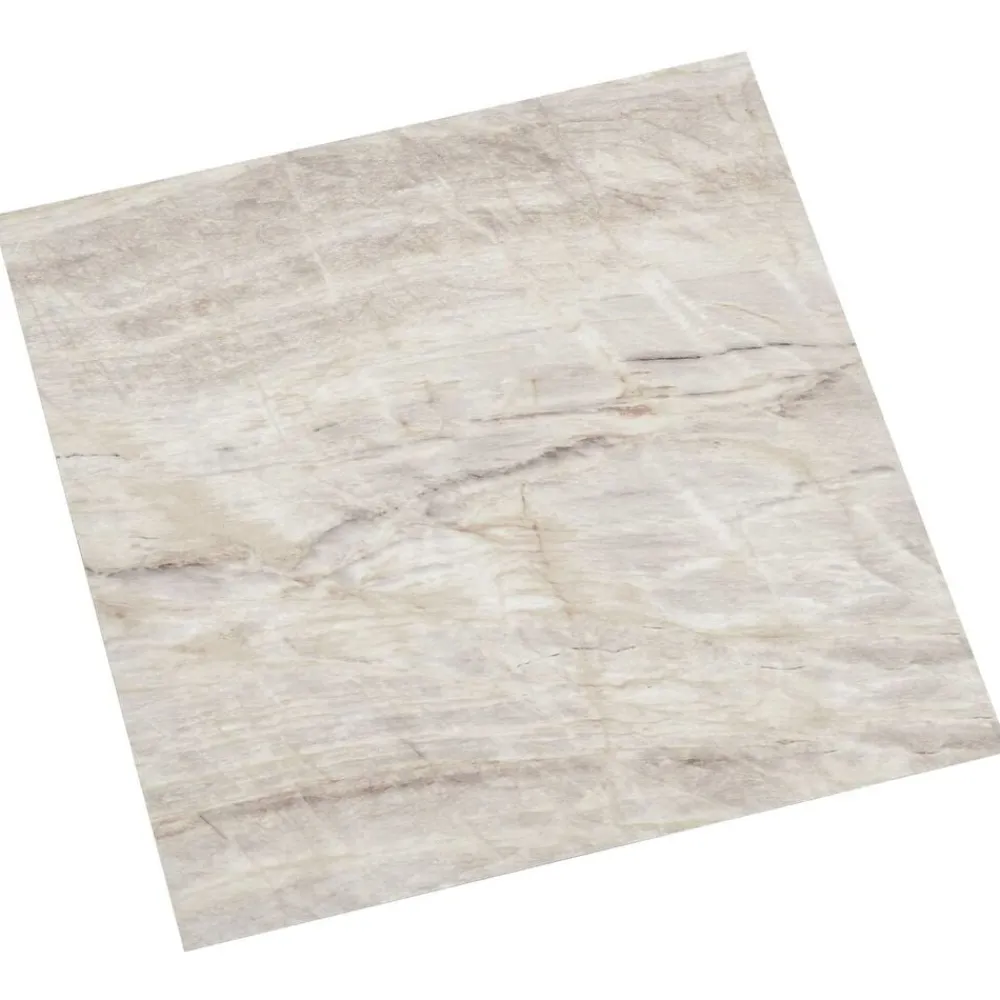 vidaXL Planches de sol 55 pcs Beige 5,11 m² PVC