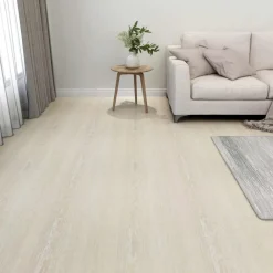 vidaXL Planches de sol 55 pcs Beige 5,11 m² PVC