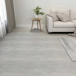 Matériaux De Construction-vidaXL Planches de sol 55 pcs Gris clair 5,11 m² PVC Gris et gris clair