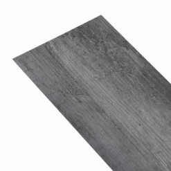 vidaXL Planches de Sol Autocollantes 32 pcs Gris brillant 4,46 m² PVC