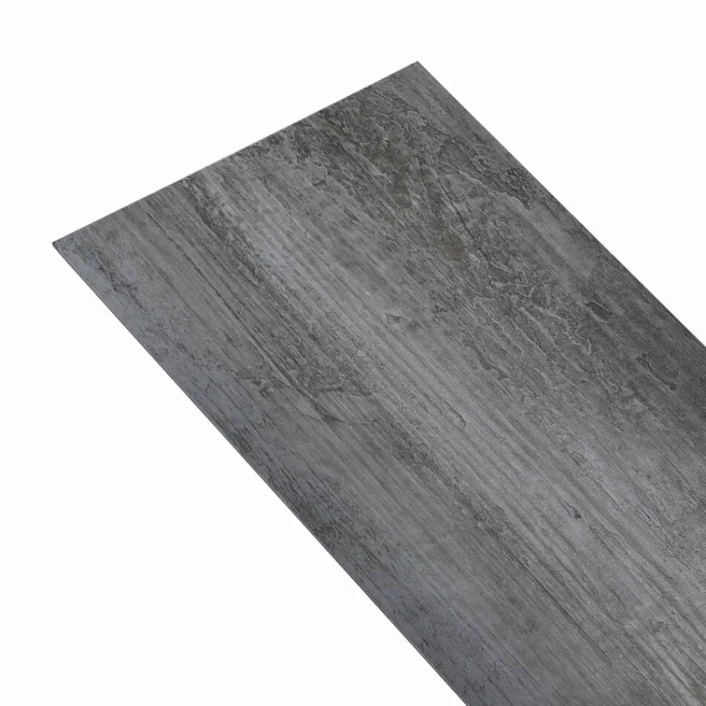 vidaXL Planches de Sol Autocollantes 32 pcs Gris brillant 4,46 m² PVC