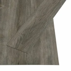 Matériaux De Construction-vidaXL Planches de Sol Autocollantes 32 pcs 4,46 m² PVC Gris et marron