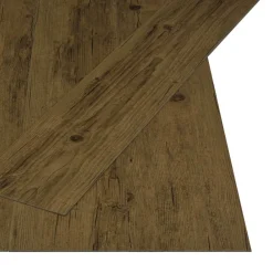 Matériaux De Construction-vidaXL Planches de Sol Autocollantes 32 pcs Brun Naturel 4,46 m² PVC Marron naturel