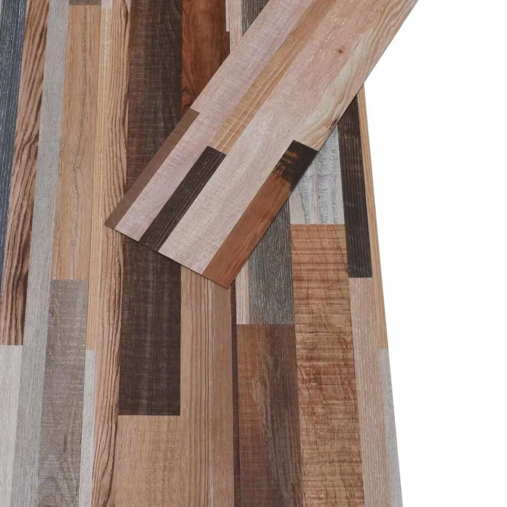 Matériaux De Construction-vidaXL Planches de Sol Autocollantes 32 pcs 4,46 m² PVC Multicolore