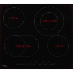 Arts De La Table & Arts Culinaires-vidaXL Plaque de cuisson Céramique 4 brûleurs Contrôle tactile 6600 W