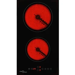 vidaXL Plaque de cuisson Céramique 2 brûleurs Contrôle tactile 3000 W