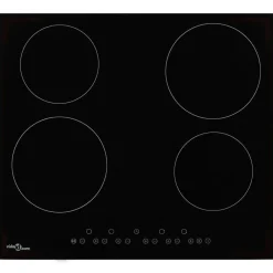 vidaXL Plaque de cuisson Céramique 4 brûleurs Contrôle tactile 6000 W