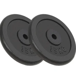 Entraînement & Fitness-vidaXL Plaque de poids 2 pcs 2x15 kg Fonte