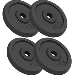 Entraînement & Fitness-vidaXL Plaque de poids 4 pcs 4x5 kg Fonte