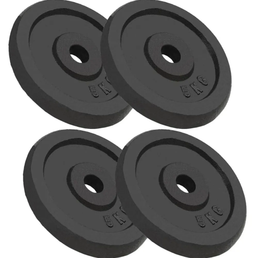 Entraînement & Fitness-vidaXL Plaque de poids 4 pcs 4x5 kg Fonte