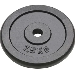 vidaXL Plaque de poids 4 pcs 4x7,5 kg Fonte