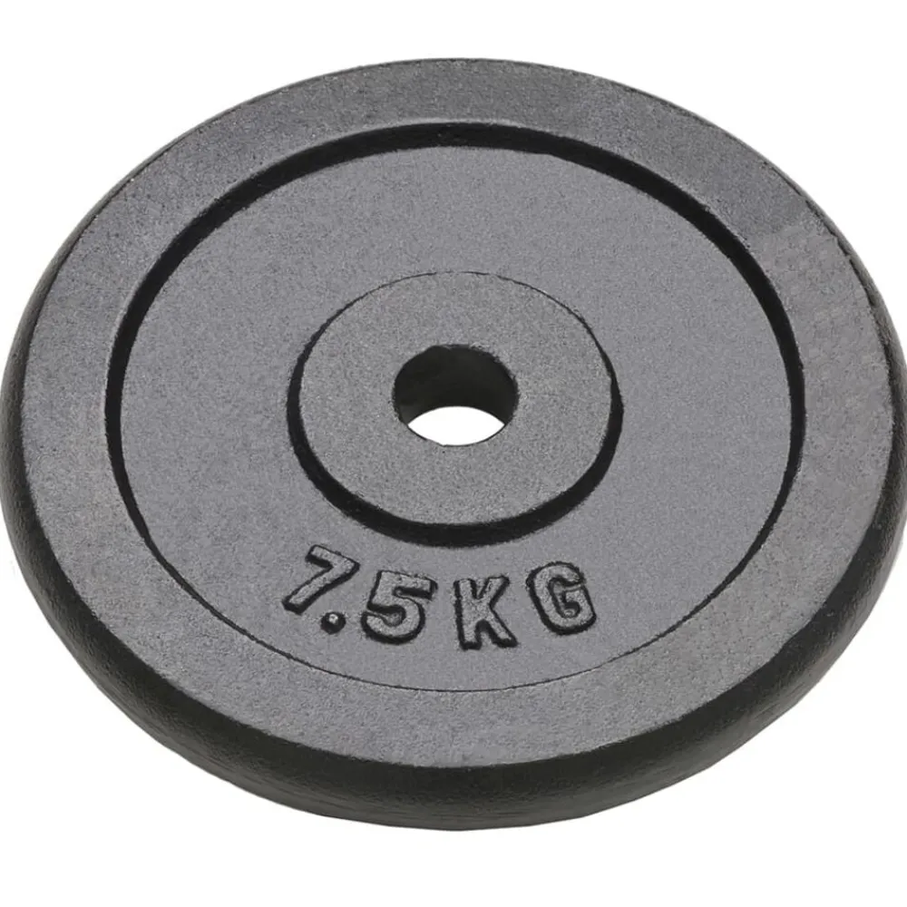 vidaXL Plaque de poids 4 pcs 4x7,5 kg Fonte