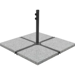 vidaXL Plaque de poids carrée pour parasol Granit 25 kg