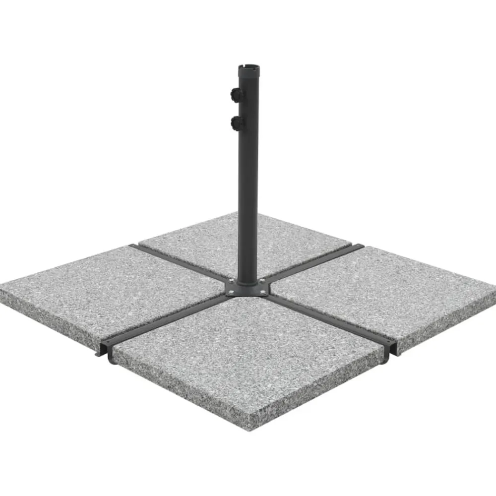 vidaXL Plaque de poids carrée pour parasol Granit 25 kg