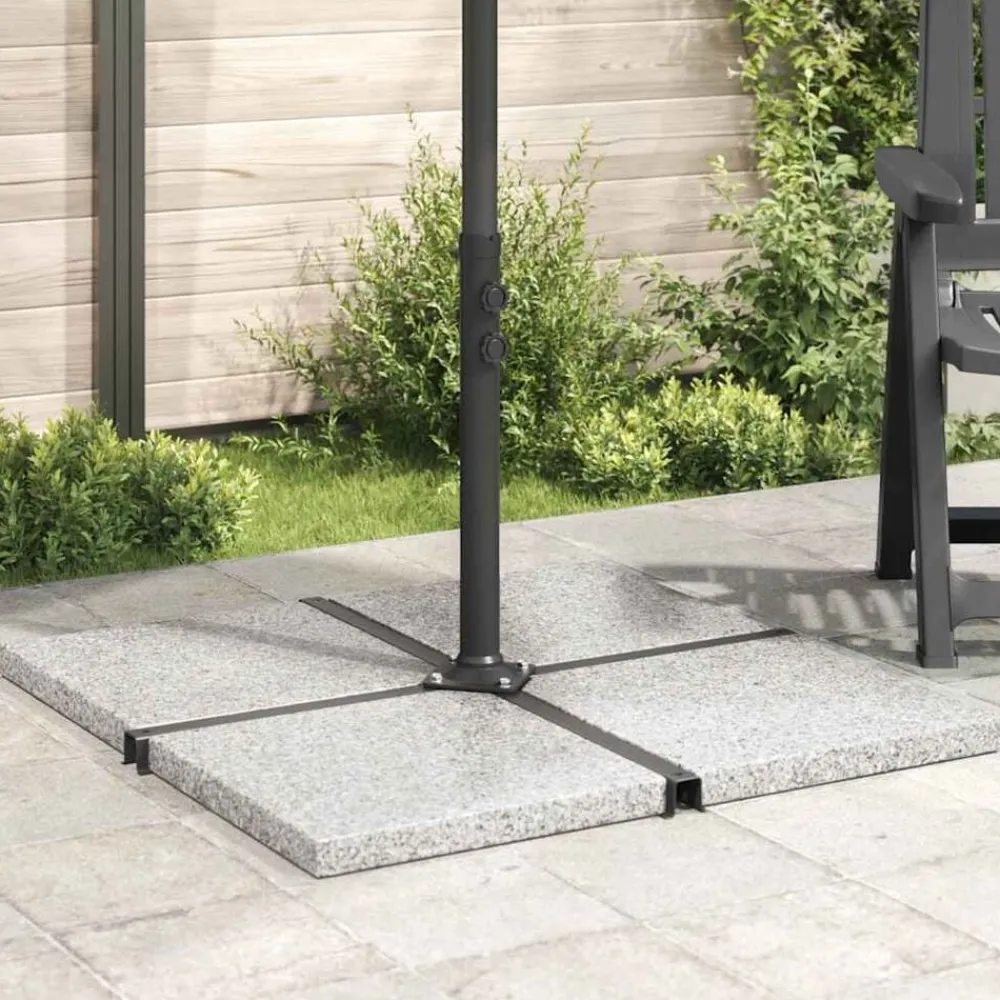 vidaXL Plaque de poids carrée pour parasol Granit 25 kg