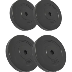 vidaXL Plaques de poids 4 pcs 30 kg Béton