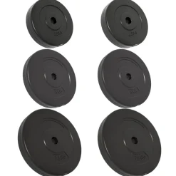 Entraînement & Fitness-vidaXL Plaques de poids 6 pcs 30 kg Béton