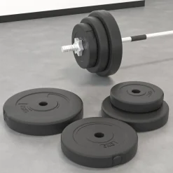 Entraînement & Fitness-vidaXL Plaques de poids 6 pcs 30 kg Béton