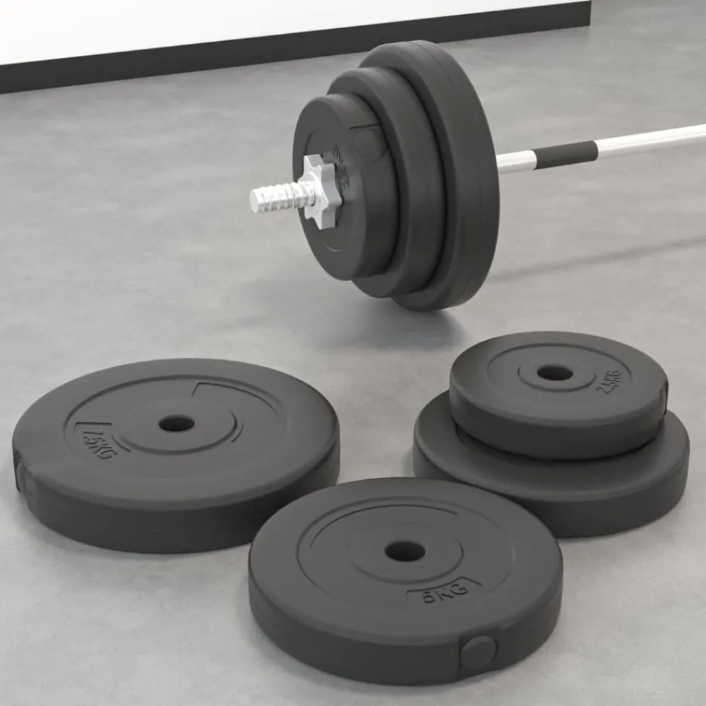 Entraînement & Fitness-vidaXL Plaques de poids 6 pcs 30 kg Béton