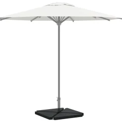 Pelouses & Jardins-vidaXL Plaques de poids de parasol 4 pcs triangulaire granit 14kg Noir