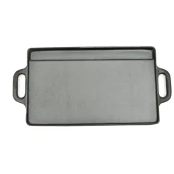 vidaXL Plateau de gril réversible Fonte 50x23 cm
