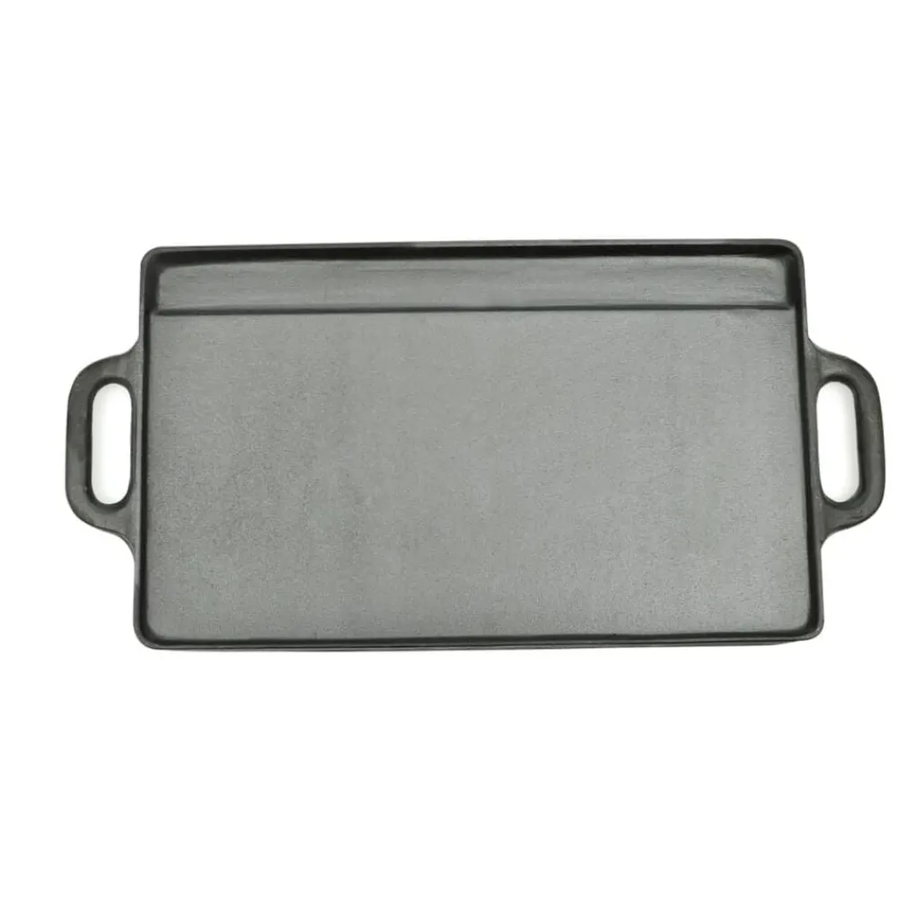 vidaXL Plateau de gril réversible Fonte 50x23 cm