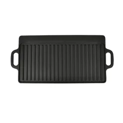 vidaXL Plateau de gril réversible Fonte 50x23 cm